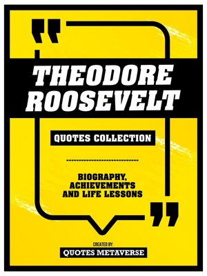 cover image of Theodore Roosevelt--Quotes Collection
